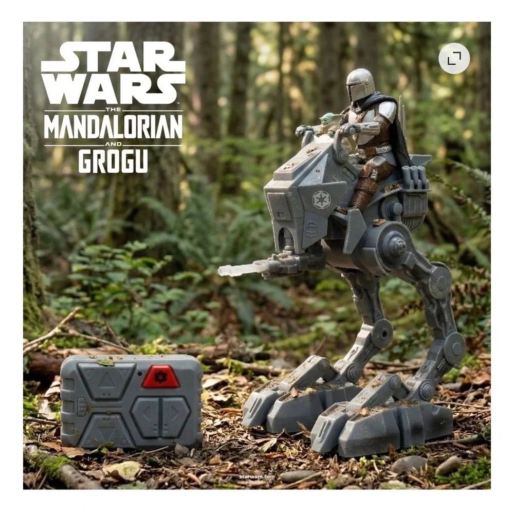 NWB Star Wars Mandalorian & Grogu Imperial Remnant AT-RT Radio Control.